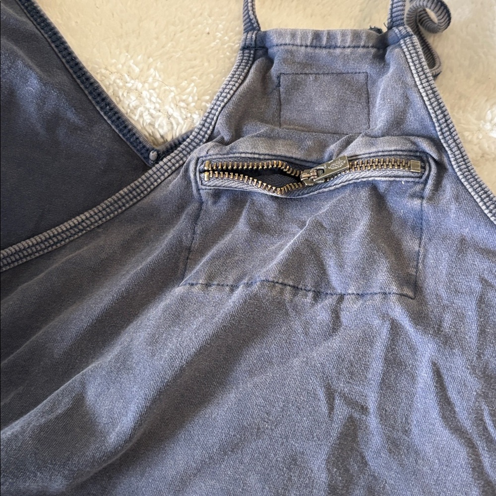 Ashy blue free people romper - Picture 5 of 7